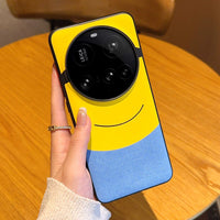 Thin & Light Minions Eyes Design PU Leather PC Hard Phone Cover for Vivo X200