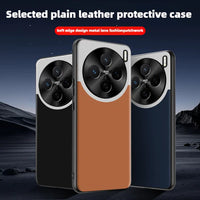 Brown Ultra Case Fashion Hard PC+PU Camera Protective Back Cover Case For vivo X300
