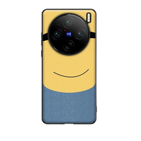 Thin & Light Minions Eyes Design PU Leather PC Hard Phone Cover for Vivo X200