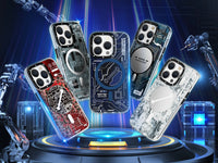 Youngkit Grey Futuristic case for iPhone 15