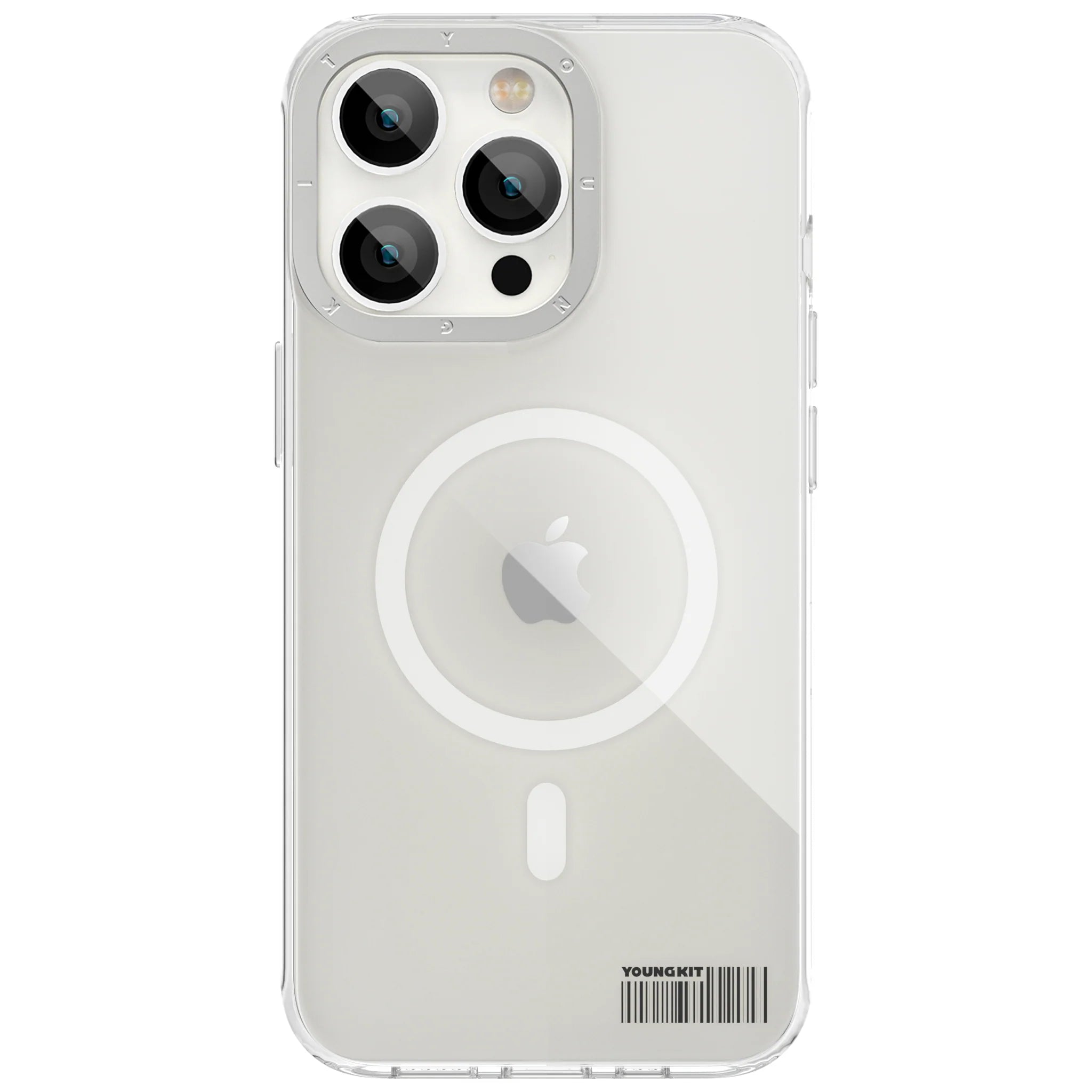 Youngkit White Liuli Mirrior <br> Anti-Drop Case for iPhone <br>14 Pro / Pro Max