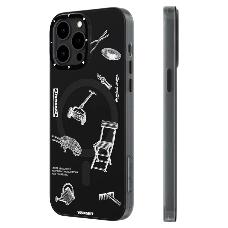 Youngkit Black Plaything Magsafe Case for iPhone 14 Pro
