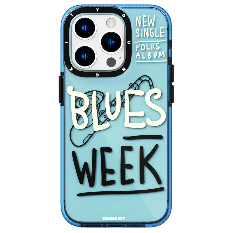 Youngkit Blue Jazz case for iPhone 13 / 14 /14 Pro / 14 Pro Max Case