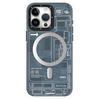 Youngkit Grey Futuristic case for iPhone 15