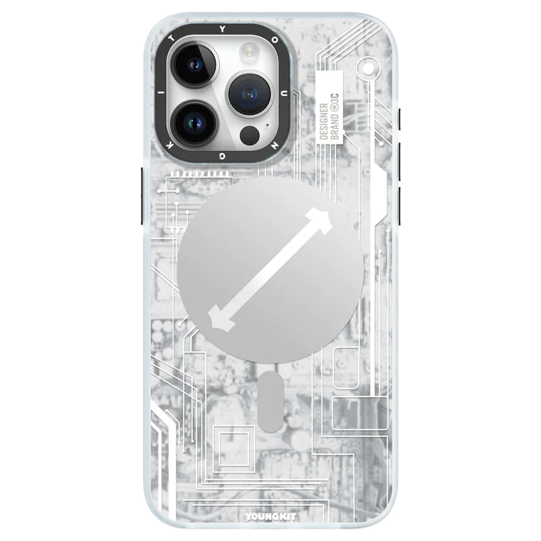 Youngkit White Futuristic<br>iphone cases - <br> 15/15Pro/15Promax