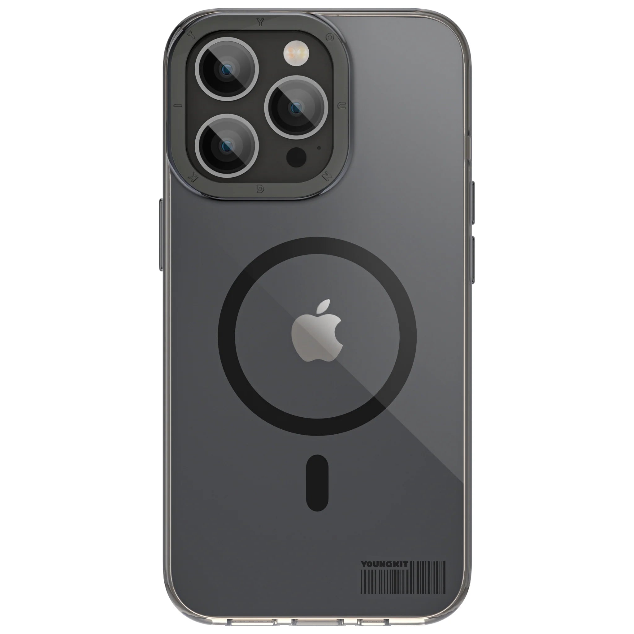 Youngkit Black Liuli Mirrior Anti-Drop Case for iPhone <br>13 & 14 Pro / Pro Max