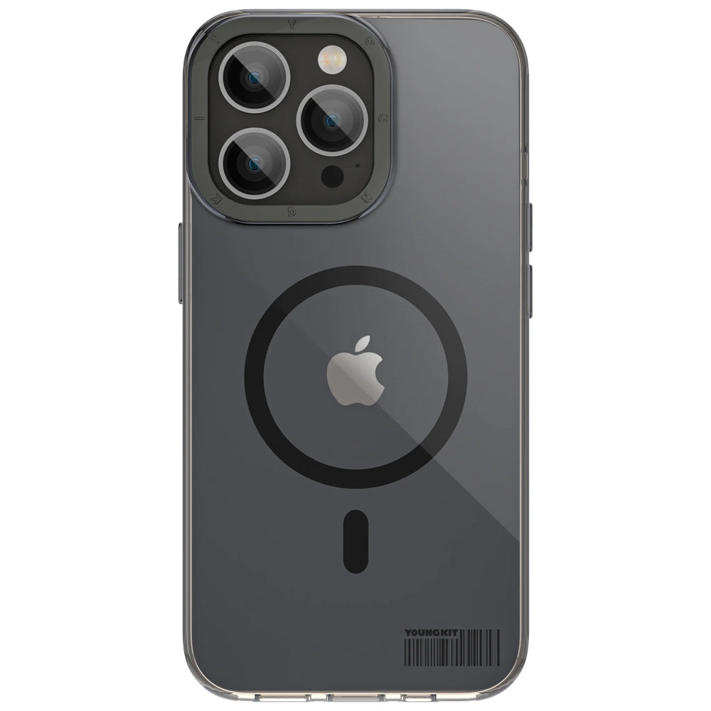 Youngkit Black Liuli Mirrior Anti-Drop Case for iPhone 14 Pro Max