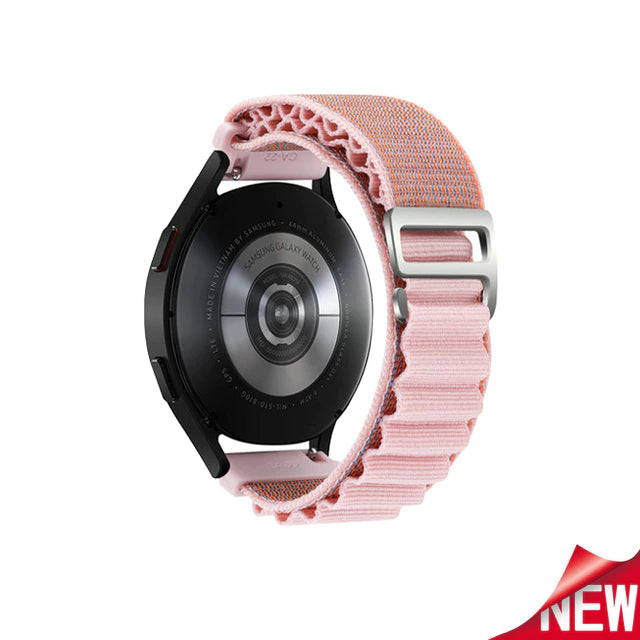 20 MM Pink Alpine loop Bands Compatible with Android Smartwatches