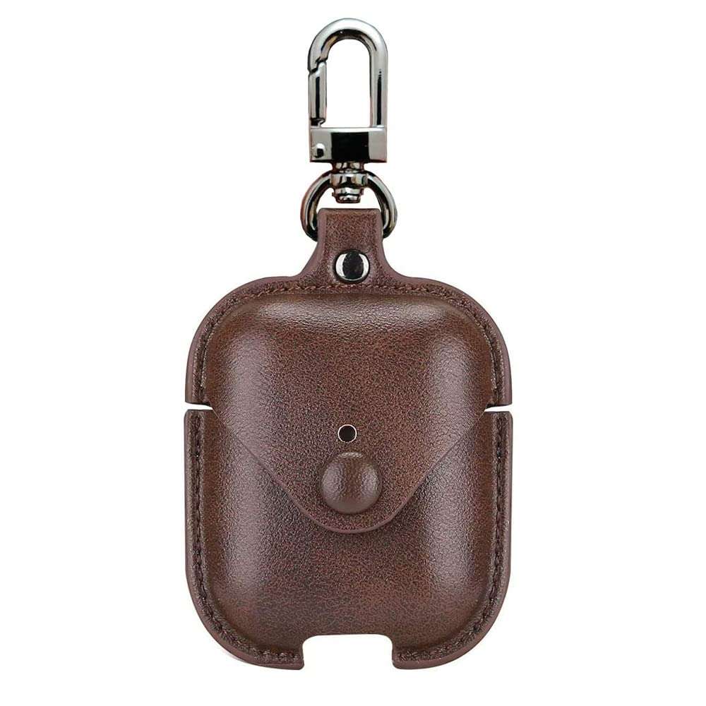Tan Brown Leather Cover Compatible with Boat Airdopes 131/138