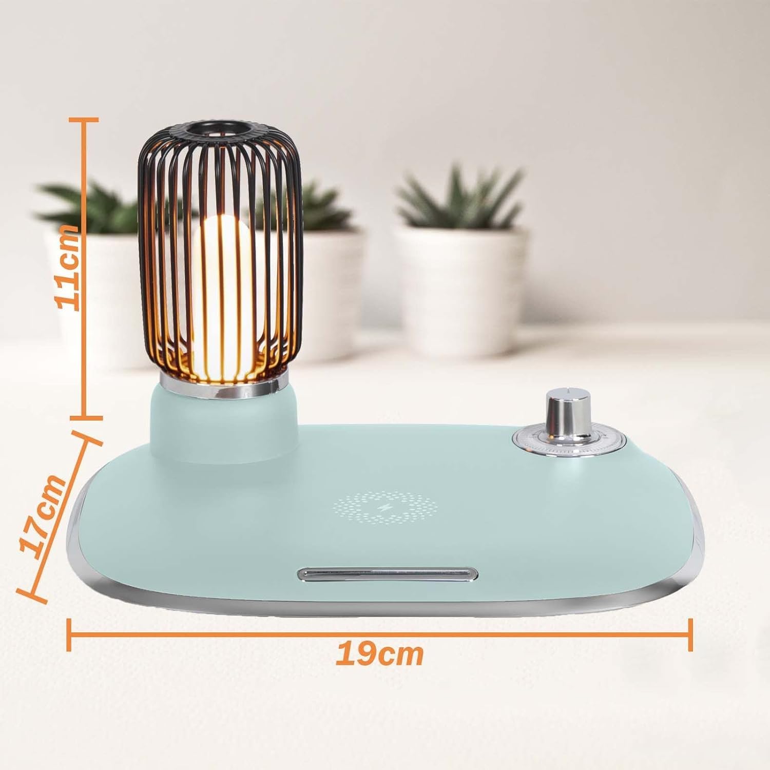 15W Charging Pad Bedside Desk Table Lamp LED with Wireless Charger