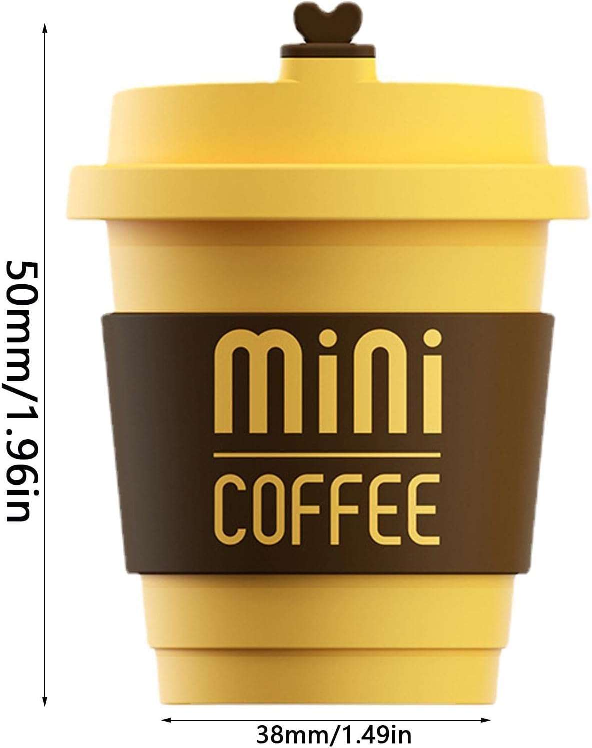 Orange / Brown Color Car Mini Coffee Cup Air Fresheners