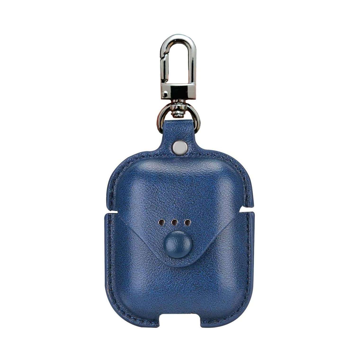 Blue Leather Cover Compatible with Boat Airdopes 131/138