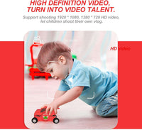 Red Cartoon Car Vehicle Shaped Digital Kids Camera