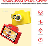 Red Cartoon Car Vehicle Shaped Digital Kids Camera