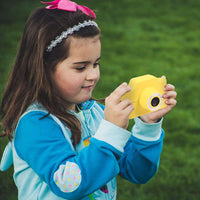 Yellow Cartoon Car Vehicle Shaped Digital Kids Camera