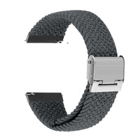22 MM Dark Grey Adjustable Nylon Braided straps
