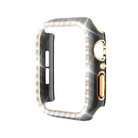 42MM Black Shiny Electroplate Frame with Diamond Case for iWatch