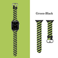 38/40/41 MM Cotton Candy (Green Black) Double Band for Apple Watches