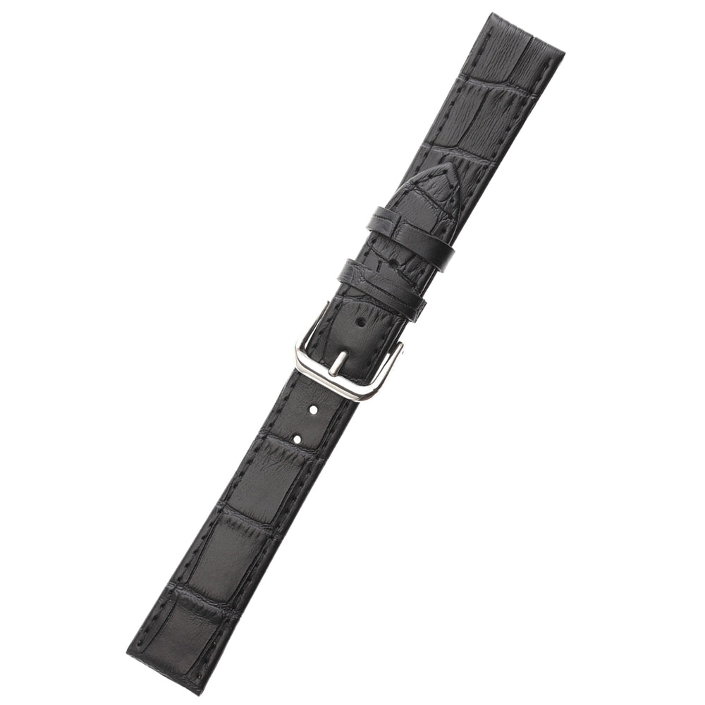 20 MM Black Handmade Genuine Leather Straps for Android Smartwatches