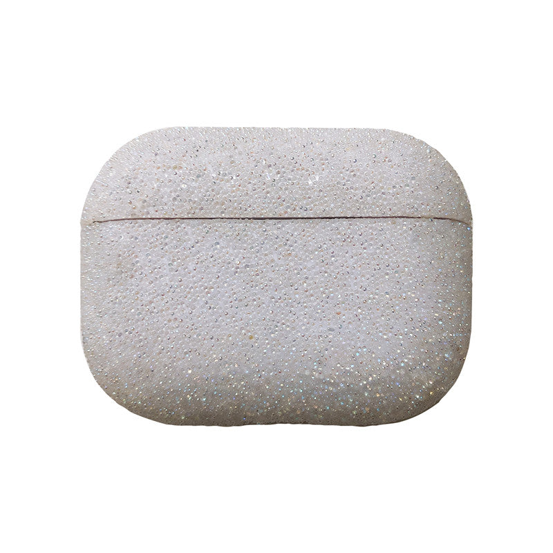 Pearl White color Luxury glitter case for Apple Airpods pro