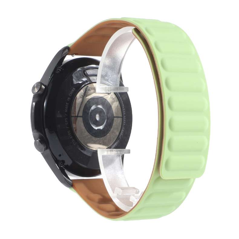 22 MM Silicon Magnetic Watch Band - Light Green