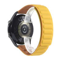 20 MM Yellow Silicon Magnetic Watch Bands for Android Smartwatches