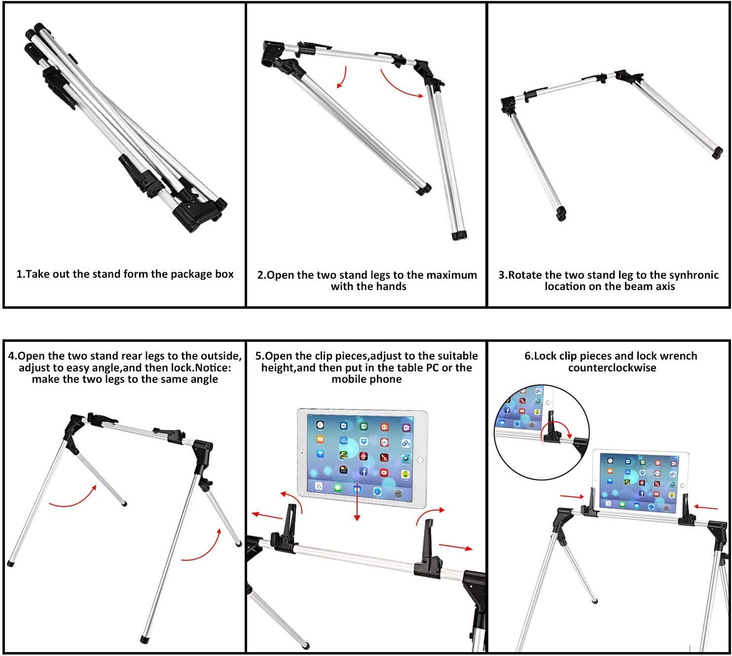 Lazy Bed Floor Desk Desktop Mount for Tab/Mobile