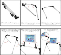 Lazy Bed Floor Desk Desktop Mount for Tab/Mobile