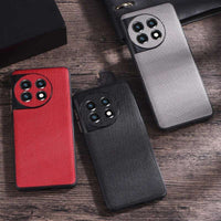 Black Slim Hybrid Matte Nylon Cloth Case Cover for OnePlus 11R