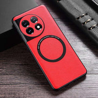 Red Slim Case with Magsafe Ring for One plus 11R