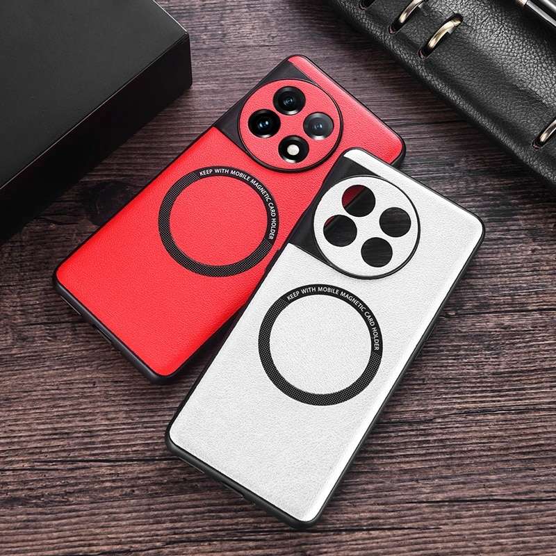 Red Slim Case with Magsafe Ring for One plus 11R