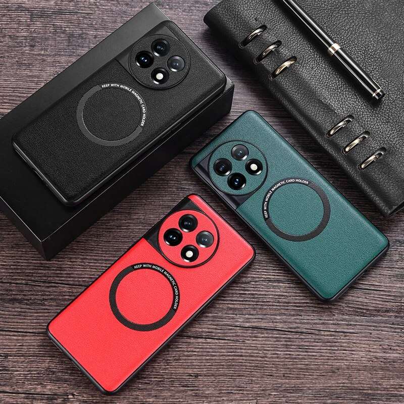 Red Slim Case with Magsafe Ring for One plus 11R