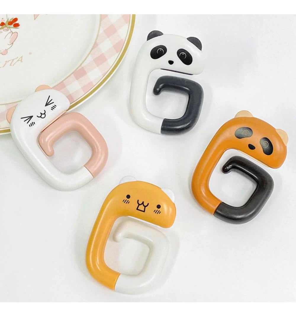 Cartoon Cute Portable Folding Bag Hook - Pack of 4