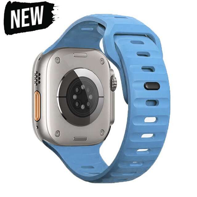 42/44/45/49 MM Sky Blue Soft Silicone straps for Apple Watches