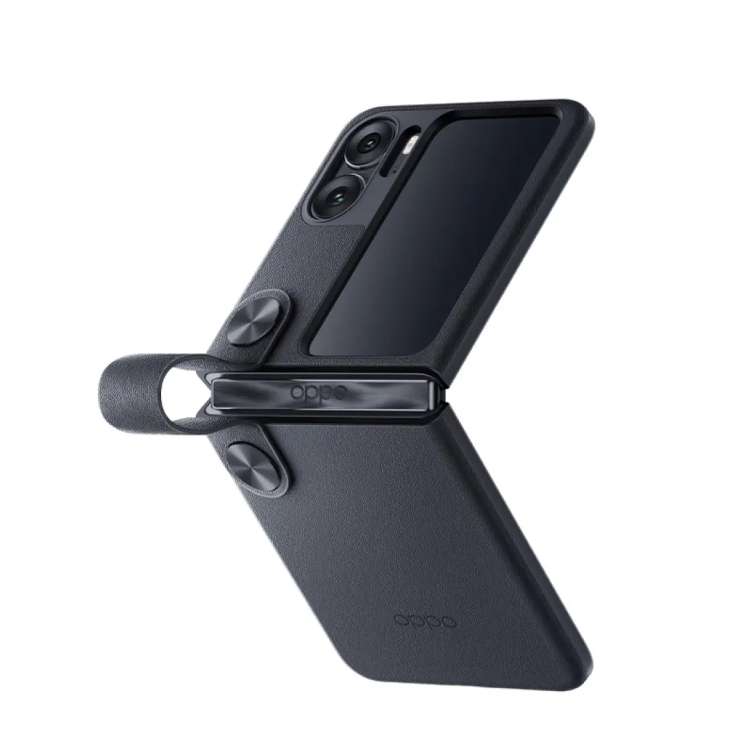 Black color Hand Strap Type cases for OPPO Find N2