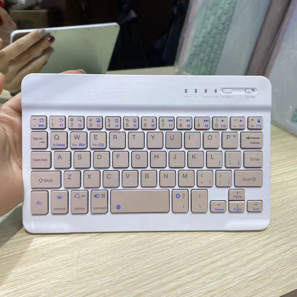 Pink color Rechargeable Bluetooth wireless keyboard