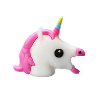 White Unicorn Bite Cable Protector