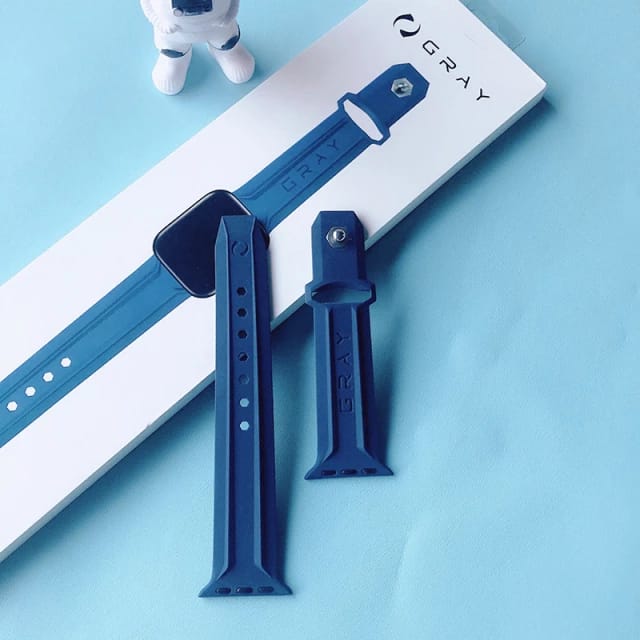 42/44/45/49 MM Blue Silicon Band in GRAY Brand