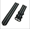 Nylon Sport Loop Zulu Band for 22 MM(Black with Grey)