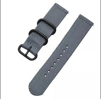 Nylon Sport Loop Zulu Band for 20 MM(Grey)