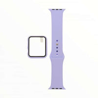 38 MM Purple Silicone Watch Band with Case Protector