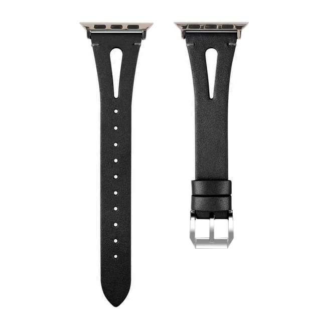 38/40/41 MM Black Feminine Leather Band for Apple Watches