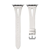 38/40/41 MM White Feminine Leather Band for Apple Watches