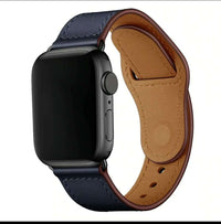 42/44/45/49 MM Blue Hybrid Leather straps for Apple watches