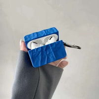 Blue Wrinkle pattern case For Apple AirPods Pro