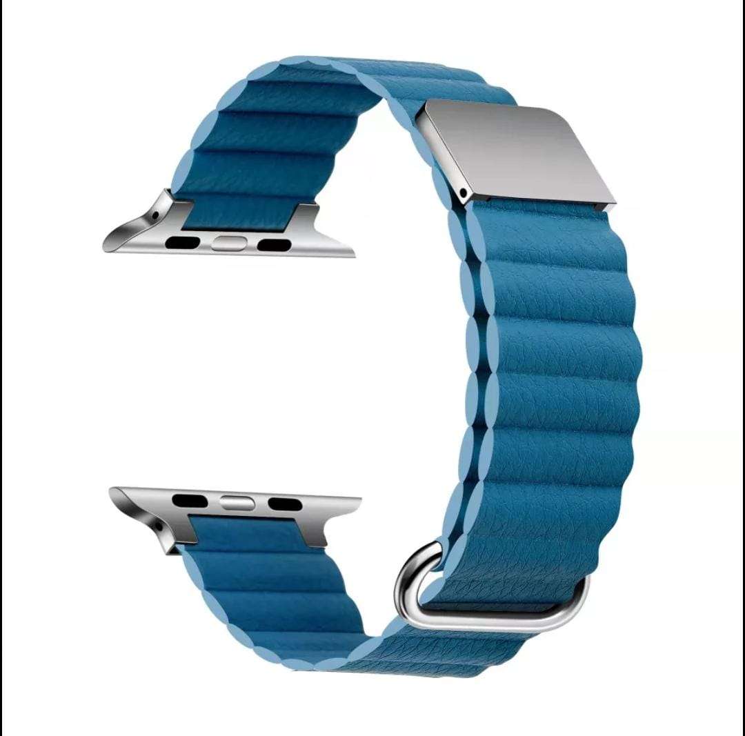Ultra Luxury Leather Magnetic Band - 38/40/41 MM - Cape orchid Blue
