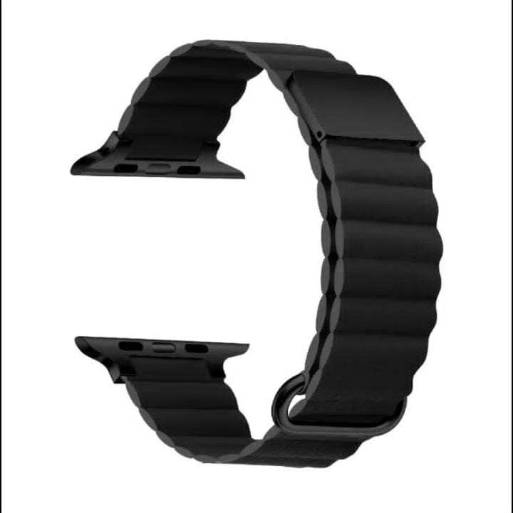 Ultra Luxury Leather Magnetic Band - 38/40/41 MM - Black