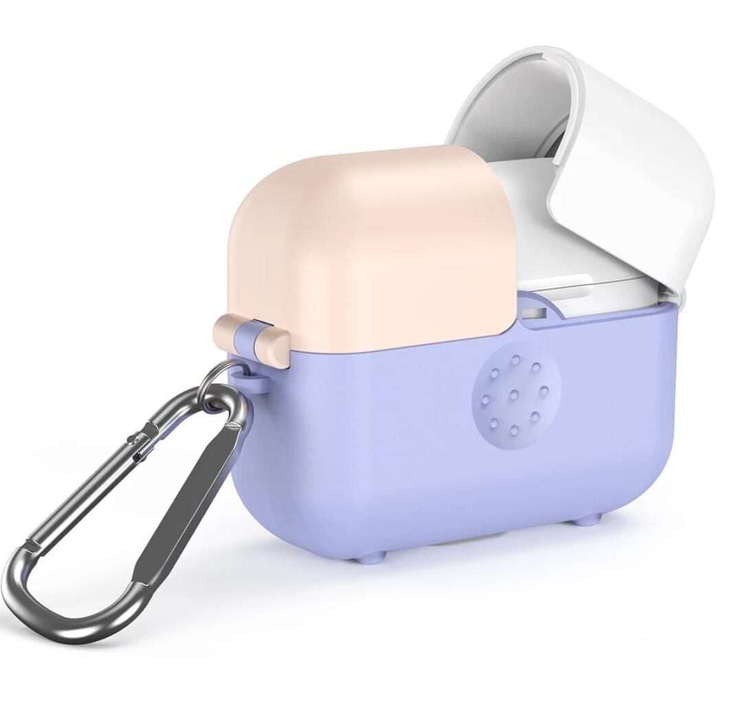 Pink+White+Blue Colorful Protective Case for Airpods Pro