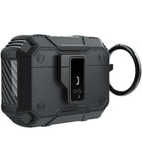 Black Rugged Silicone Armor case for Apple AirPods Pro