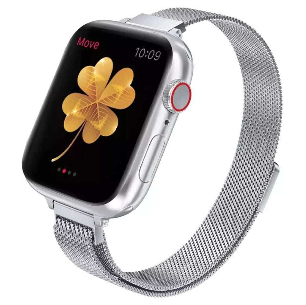 42/44/45/49 MM Silver Slim Metal Bands for Apple Watches